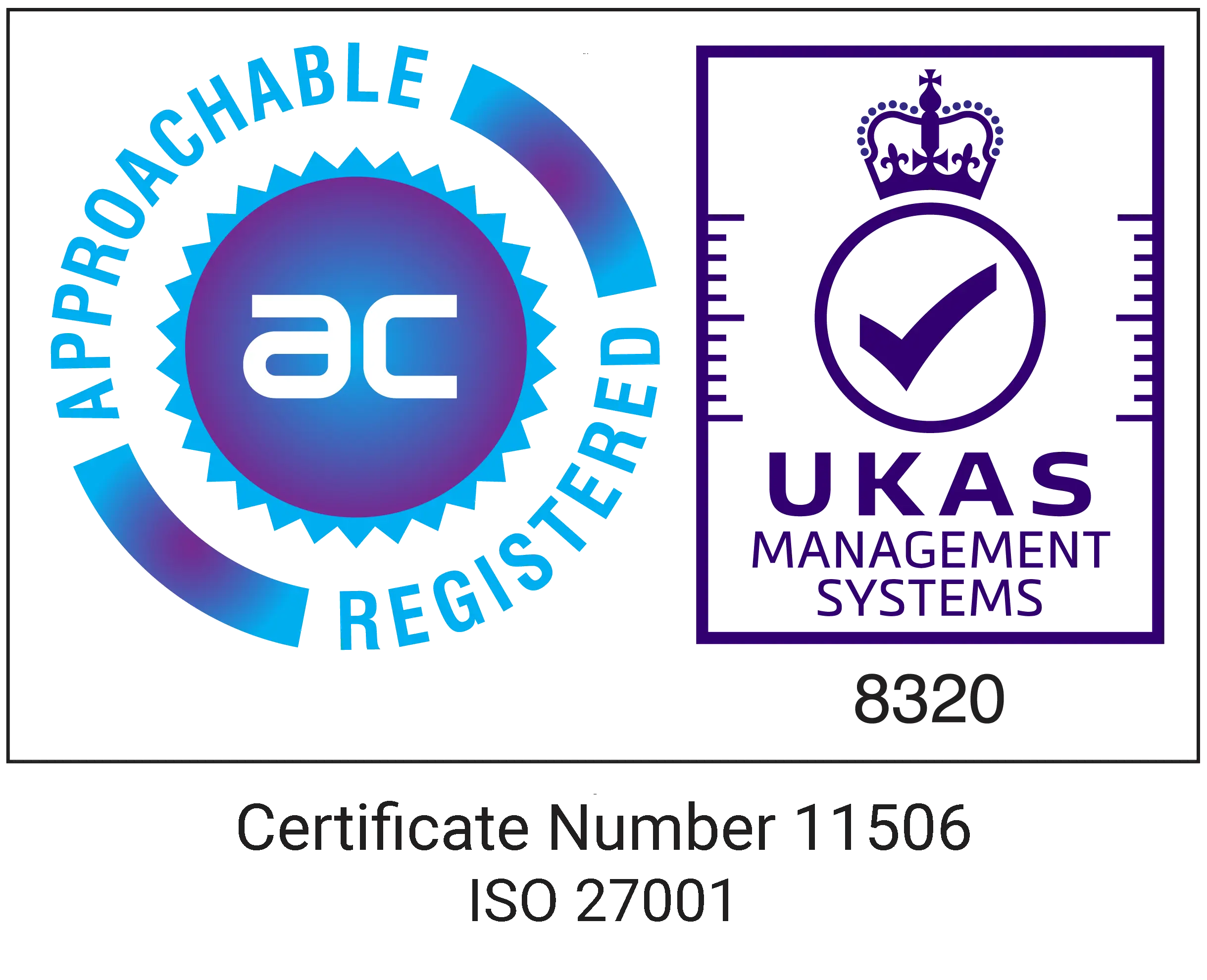 Image showing that Elateral holds an ISO 27001 certification